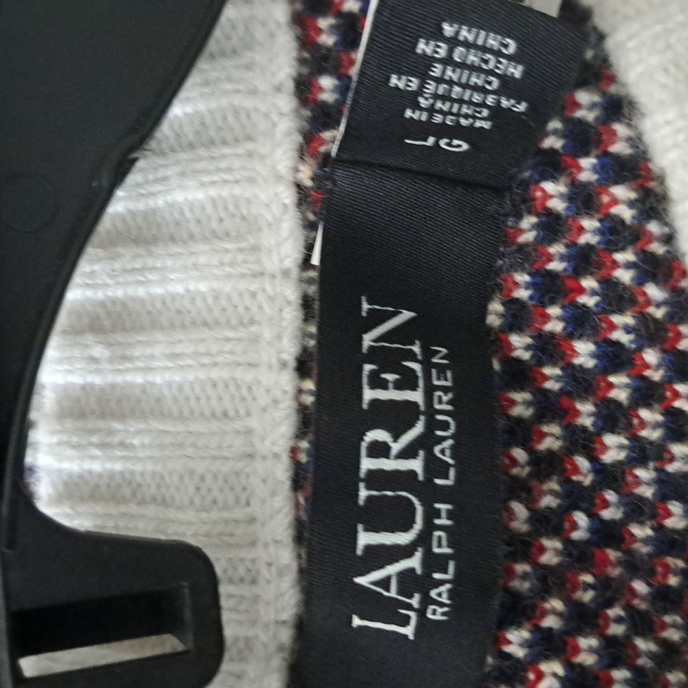 Ralph Lauren Checked Plaid Relaxed Fit Crewneck Sweater - Picture 9 of 12